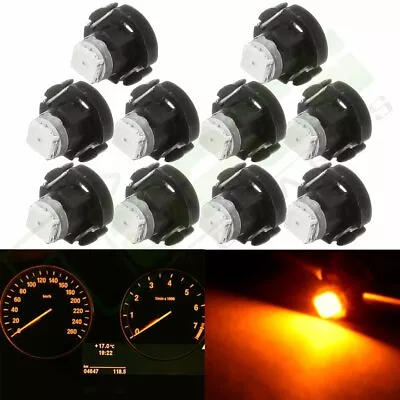 10PCS Amber/Yellow LED T3 Neo Wedge Cluster Gauge A/C Center Console Light 2835 • $8.79