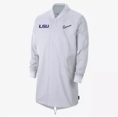 Nike College Sideline LSU Tigers On Field Jacket Louisiana DC0425-100 Men Medium • $46.87