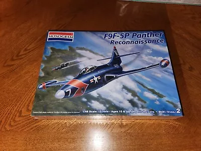 Revell/Monogram Model Kit 1/48 F9F-5P Panther (Recon) Factory Sealed  • $30