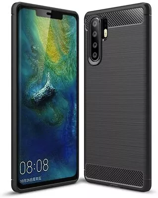 For HUAWEI P30 PRO CARBON FIBRE CASE SHOCKPROOF SLIM HEAVY DUTY BLACK COVER P 30 • $10.59