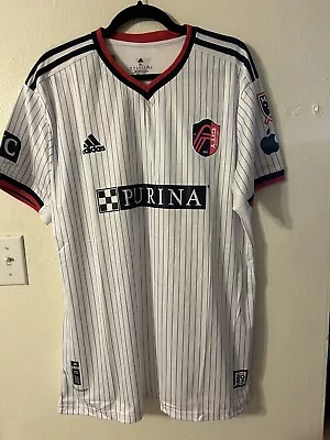 Adidas Mls  St Louis City Sc White Men”s Jersey Size Xl Burki • $42.95