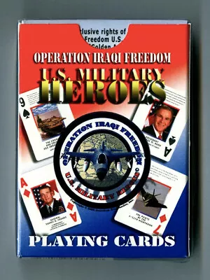 Vintage OPERATION IRAQI FREEDOM US Military Heroes DECK Of Playing Cards SEALED! • $9.99