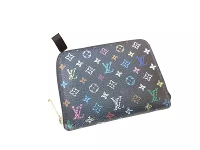 Auth Louis Vuitton Monogram Multi Color Zippy Coin Purse Wallet Excellent • £201.07