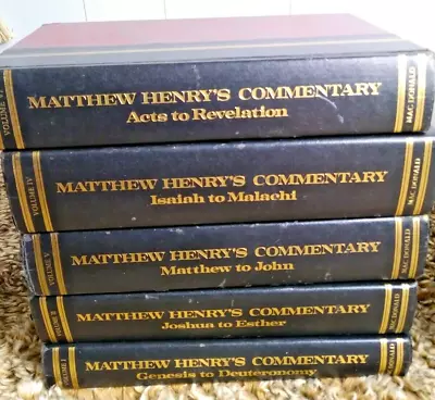 Matthew Henry’s Commentary On The Whole Bible - Vol. 1-6 (MISSING #3) Hardcover  • $44.99