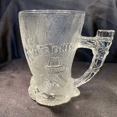 Vintage McDonalds Flintstones Mammoth Glass Mug Cup RocDonalds 1993 • $5.95