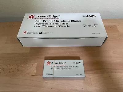 Sakura Accu-Edge Low Profile Microtome Blades - Disposable Stainless Steel 4689 • $450