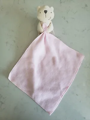  Lollipop Lane Pink  Bear Blankie Comforter Blanket  Soft Toy 9  Approx  • £6