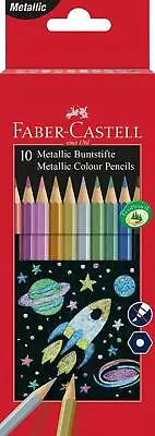 Faber-Castell Metallic Colouring Pencils - Box Of 10 • £6.99