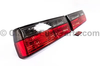 Euro Red Smoked Taillight & Seal Set For BMW E30 Early Model & Tuning Startec • $399