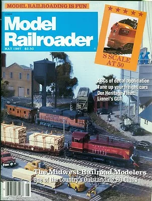 1987 Model Railroader Magazine: Midwest Railroad Modelers/S Scale At 50/Decals • $3