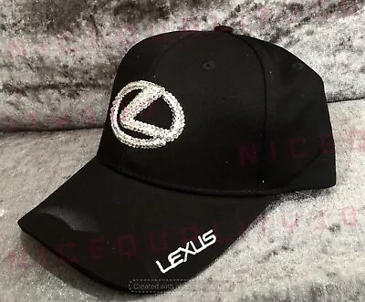 Lexus Made With Swarovski Crystals Black Hat Cap Adjustable • $59.99