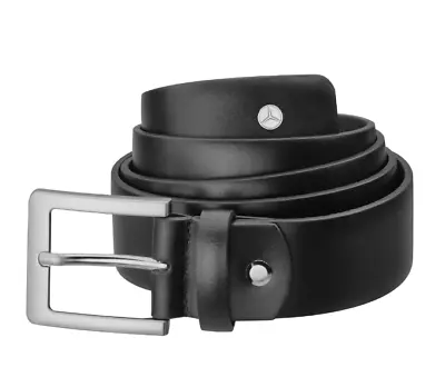 New Genuine MERCEDES BENZ Black Italian Calfskin Belt For Men B66953047 OEM • $147.76