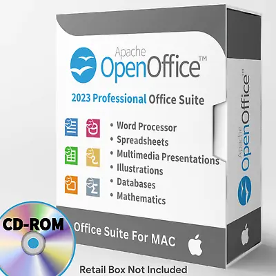 Open Office Home And Student 2023 For MAC - Office Software Suite On CD-ROM • $12.99