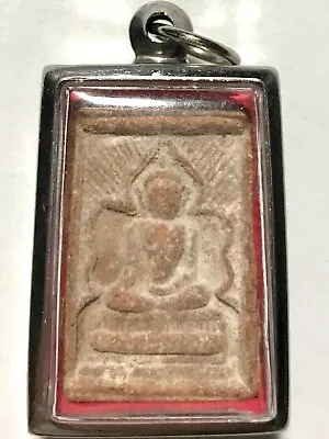 Phra Somdej Wakeman Lp Kuay Rare Old Thai Buddha Amulet Pendant Magic Ancient#46 • $8.80