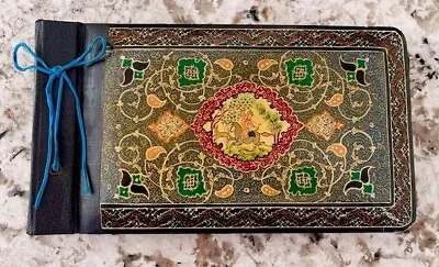 Antique Handmade Qajar Persian Islamic Lacquer Leather Photo Album • $75