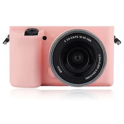 $15.10 • Buy Pink  Full Body Tpu Jelly Rubber  Precise Fit  Camera Case Bag For Sony A6000
