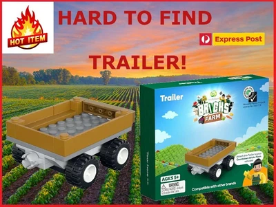 $49.88 • Buy Woolworths Farm Bricks Truck Tractor Quad Bike Trailer Pack! Express Post !