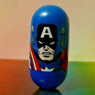 Marvel Mighty Beanz 2004 #2 CAPTAIN AMERICA Bean Retired Mint OOP • $2.95