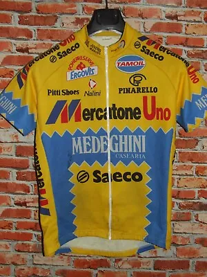 Shirt Bike Shirt Cycling Cyclism Team Mercatone Uno Saeco NALINI Size M • $37.45
