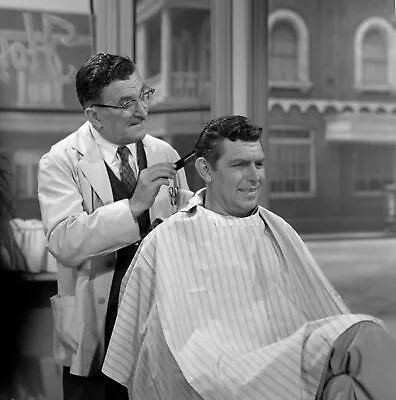 382873 Andy Griffith Getting Haircut Floyd The Barber 1960 WALL PRINT POSTER AU • $29.65