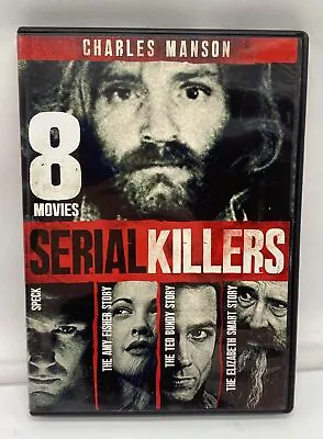 Serial Killers 8 Movies DVD 2 Disc Manson Bundy Speck Fisher Smart Rare NUDITY • $12.74