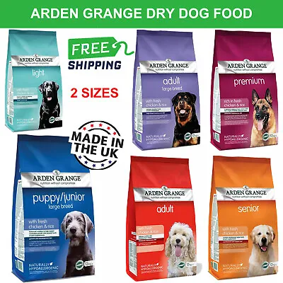 £55.85 • Buy Arden Grange Dry Dog Food Chicken & Rice Complete Adult Puppy Premium Meal 12kg