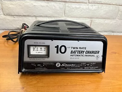 Schumacher Model SE40MA Battery Charger 10A Manual/Auto Twin Rate 6 & 12V Tested • $71.95