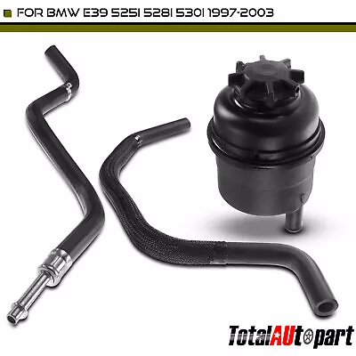 Power Steering Reservoir & Hose Assembly For BMW E39 525i 528i 530i 1997-2003 • $39.79