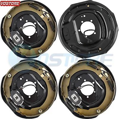 (4) 2 Pairs Electric Trailer Brake 12  X 2  Assembly Set For 7000 Lbs Axle 21005 • $196.50