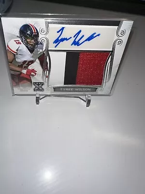 2023 LEAF TRINITY TYREE WILSON ROOKIE RC AUTO PATCH RPA Raiders Game Worn!!! • $10.49