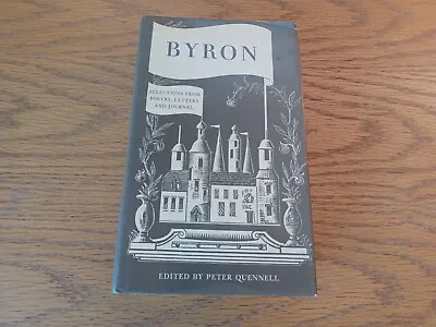 £17.95 • Buy Byron Selections From Poetry Letters & Journals 1979 Hardcover Dust Jacket Nones
