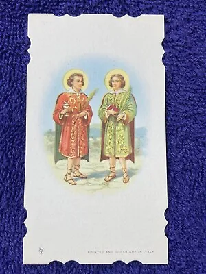 $1.75 • Buy Vintage Catholic Holy Prayer/ Funeral Remembrance Card Of Saints