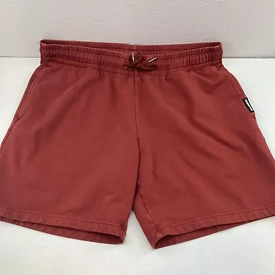 Bearbottom Stretch Waist Shorts Mens XL 7 Inseam Rust Red Drawstring Athletic • $22.95