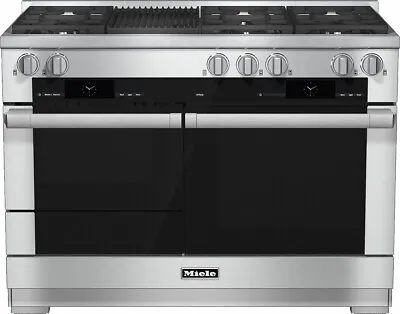 Miele M-Touch Series HR1955DFGR 48 Inch Pro-Style Dual-Fuel Range With Grill • $12999