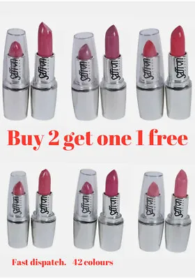 Saffron LONDON Lipstick& Matte Pro Lipstick (Beauty Make Up Cosmetics)54 Colours • £1.99