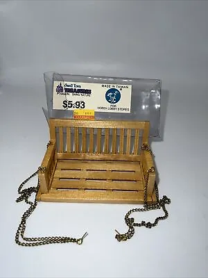 Small Town Treasures Porch Swing Doll House Furniture Miniature Furniture • $12