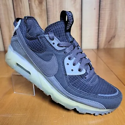 Nike Air Max 90 Terrascape Gray Black Shoes Womens DH5073-001 Size 9.5 • £67.48