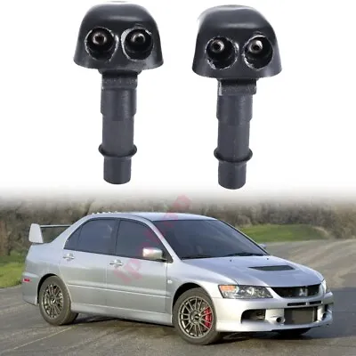 2PCS Hood Windshield Washer Wiper Nozzle Sprayer Arm Jet For Mitsubishi Lancer • $8.54