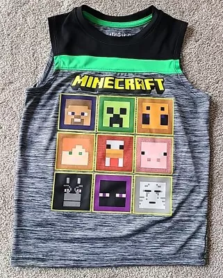 Jumping Beans Active Minecraft Sleeveless Top Boys Size 6  • $2.99