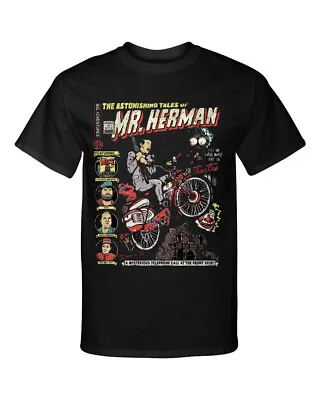 Pee Wee Herman The Astonishing Tales Of Mr Herman Distressed Graphic Tee Shirt • $19.95