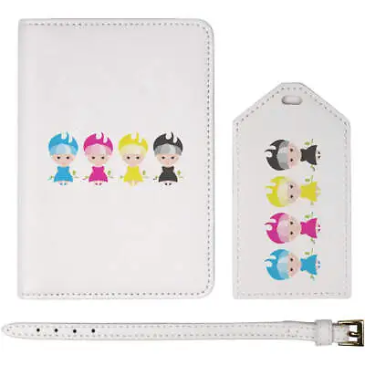 £14.99 • Buy 'Colourful CMYK Girls' Passport Cover & Luggage Tag Travel Set (PA00007094)