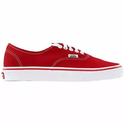 Vans Authentic VN000EE3RED Unisex Red  Shoes Men's Size 5.0women's 6.5 • $46.99