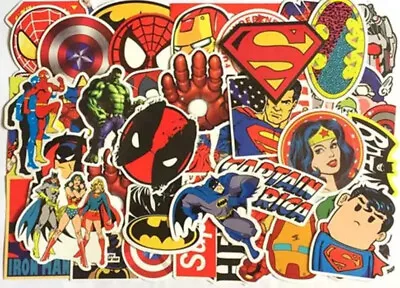 Marvel DC Superhero Avenger 10 Sticker Lot Random Heroes • $7.77