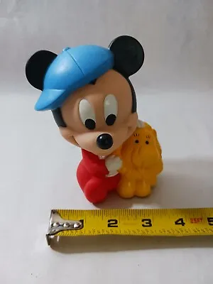 Vintage Disney Baby Mickey Mouse Squeak Toy 1980s Collectible Gift Rare • $13.13