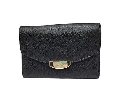Kate Spade Callie Mulberry Street Black Pebbled Leather Trifold Wallet  • $40
