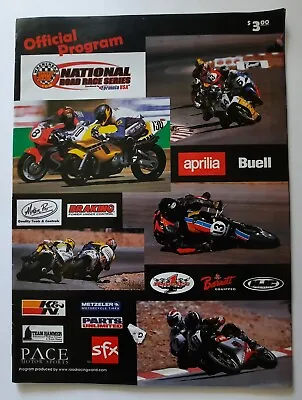 Vintage 2000 Formula USA Road Race Program Superbike Aprillia Cup RC51 DuHamel • $12.95