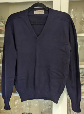 VINTAGE McGEORGE OF DUMFRIES CASHMERE SWEATER SIZE UK 40/M • $75