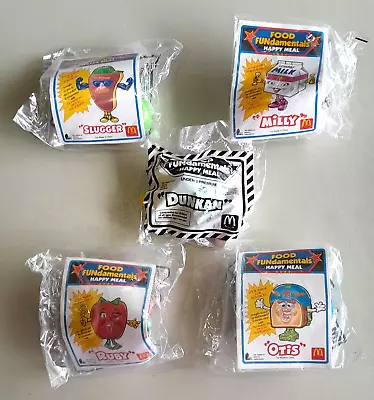 McDonald's Happy Meal 1992 FOOD FUNDAMENTALS Complete Set Of 4 + Under 3 Toy • $20