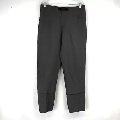 Early Winters- Men's Large - Gray Belted Convertible Hiking Camping Cargo Pants • $15.30