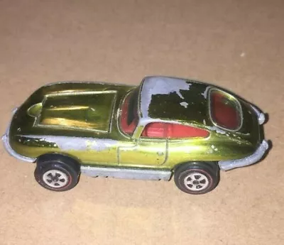 Vintage Johnny Lightning Red Line Jaguar Xke Green / Red Interior • $10